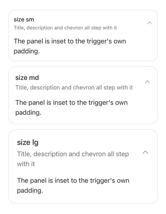 Sizes