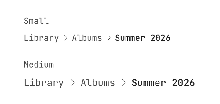Sizes