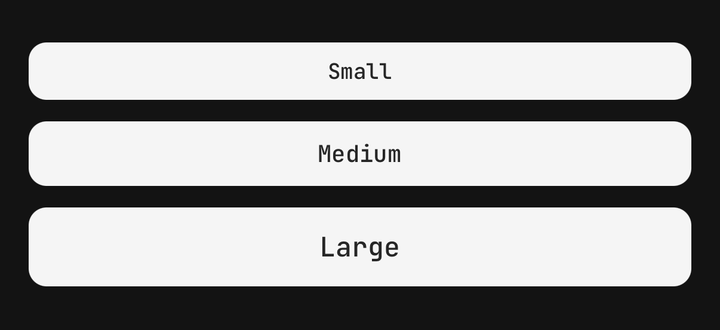 Sizes