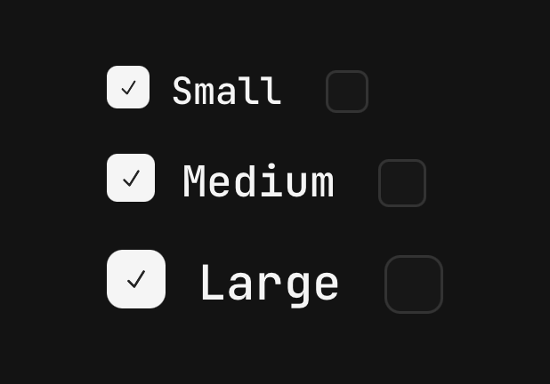 Sizes