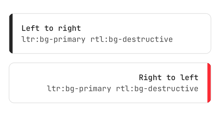rtl: and ltr: classes