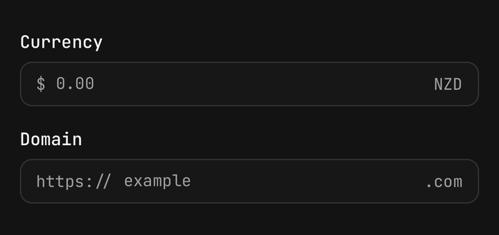 Text affixes