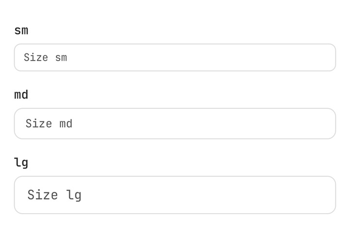 Sizes