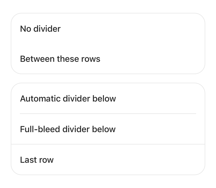 Dividers