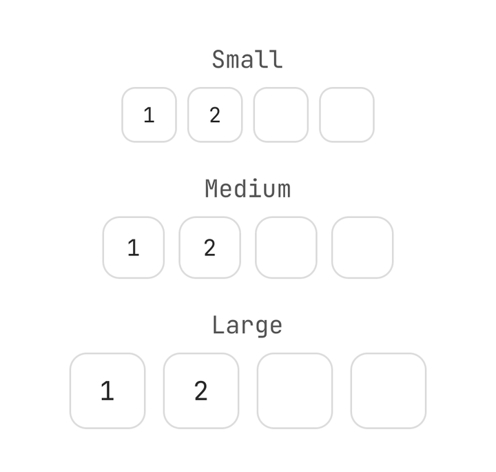 Sizes