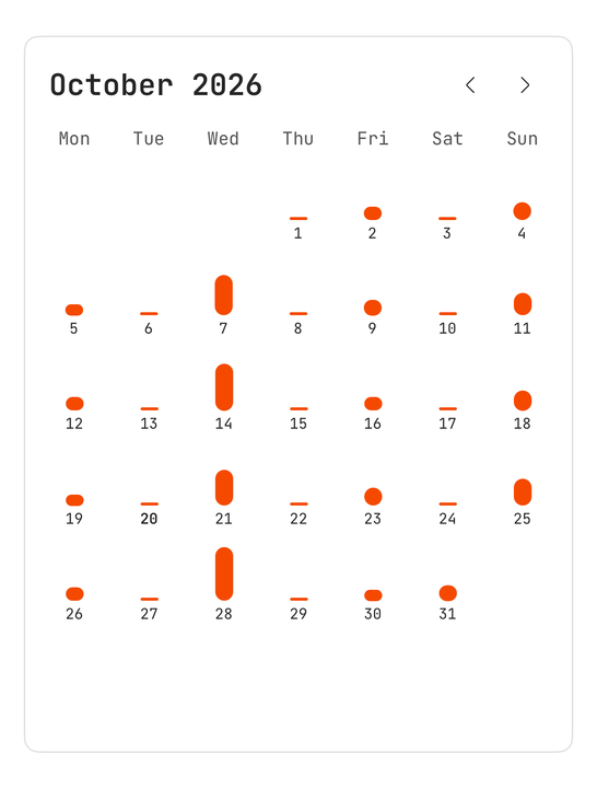 Days of your own