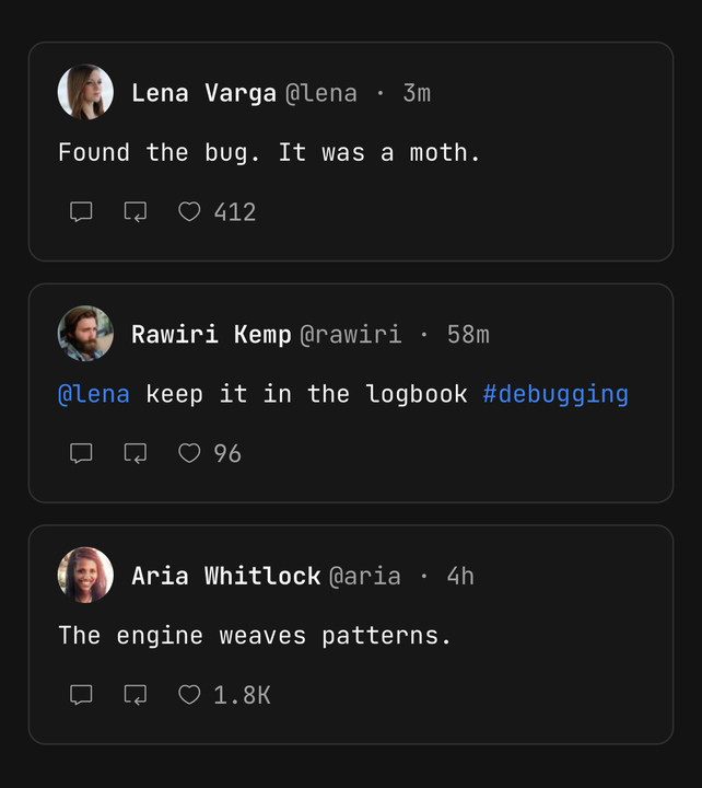 Compact timeline