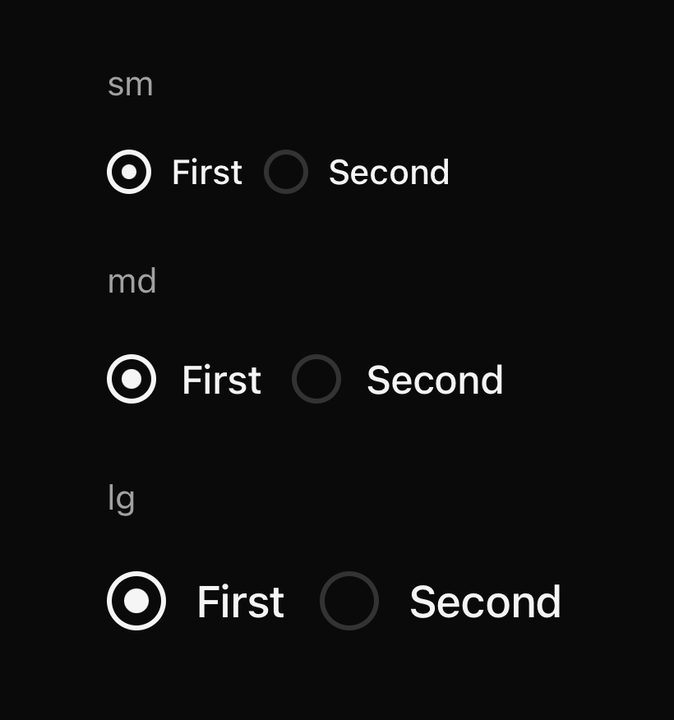 Sizes