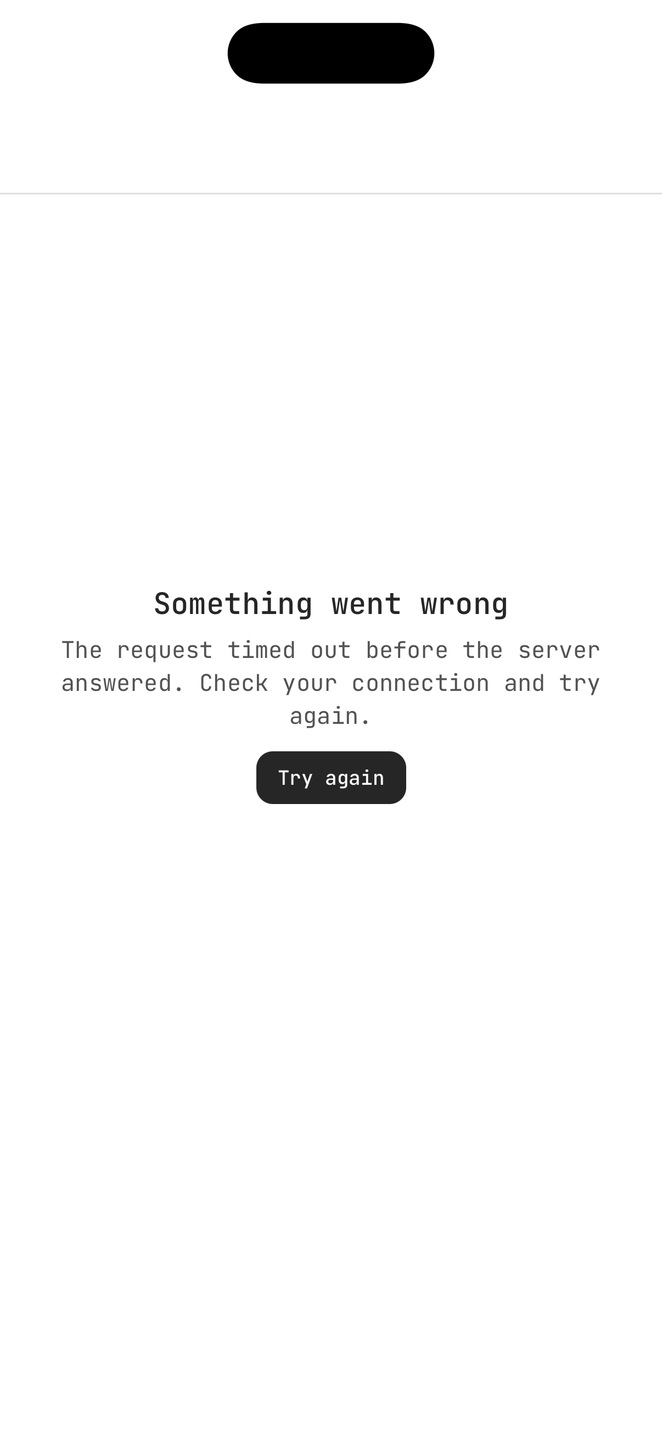 Loading and error