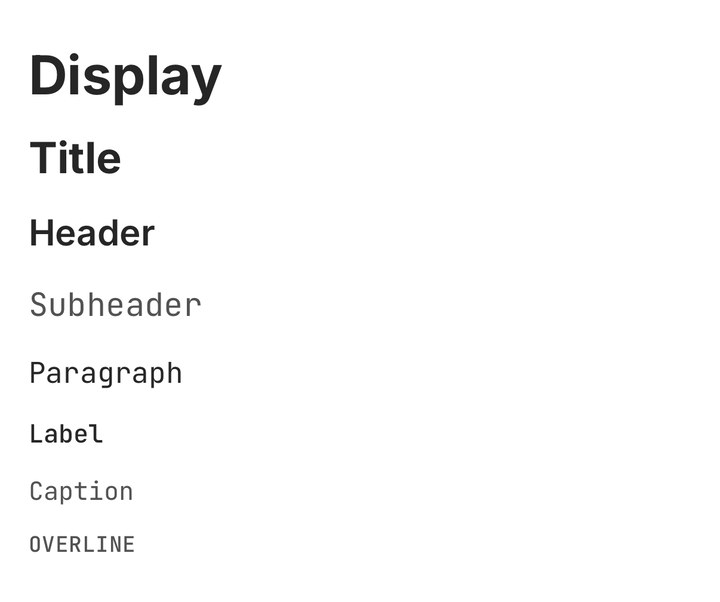 Type scale